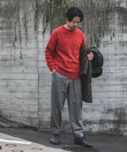 URBAN RESEARCH（アーバンリサーチ）の「3Gミックスメランジクルーネック（ニット/セーター・メンズ・ブラウン系その他/オレンジ系その他/グリーン系その他・MEDIUM/LARGE/SMALL）」の11枚目の写真