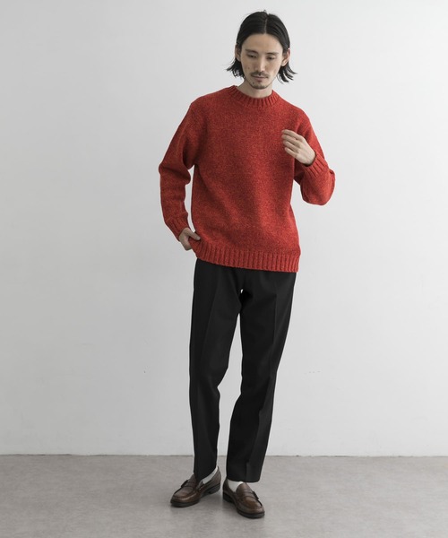 URBAN RESEARCH（アーバンリサーチ）の「3Gミックスメランジクルーネック（ニット/セーター・メンズ・ブラウン系その他/オレンジ系その他/グリーン系その他・MEDIUM/LARGE/SMALL）」の13枚目の写真