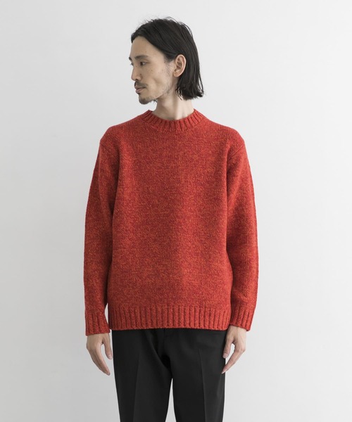 URBAN RESEARCH（アーバンリサーチ）の「3Gミックスメランジクルーネック（ニット/セーター・メンズ・ブラウン系その他/オレンジ系その他/グリーン系その他・MEDIUM/LARGE/SMALL）」の14枚目の写真