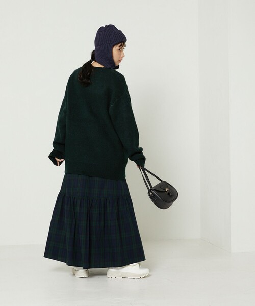 FREAK'S STORE（フリークスストア）の「ビッグロゴニット（ニット/セーター・レディース・オフホワイト/グリーン/ネイビー/ブラック・ﾌﾘ-）」の10枚目の写真