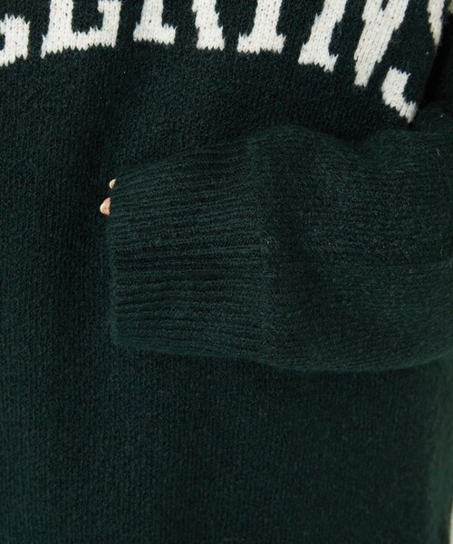 FREAK'S STORE（フリークスストア）の「ビッグロゴニット（ニット/セーター・レディース・オフホワイト/グリーン/ネイビー/ブラック・ﾌﾘ-）」の11枚目の写真