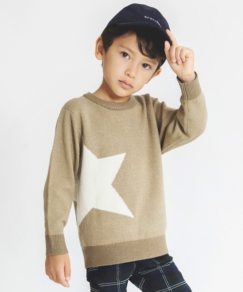 BRANSHES(ブランシェス)の「【洗濯機で洗える】スターウォッシャブルニット(ニット/セーター・キッズ・アイボリー/ベージュ・140/90/120/100/130/110/150)」の17枚目の写真