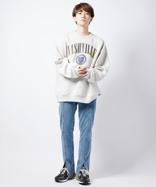 re_k by JUNRED（レクバイジュンレッド）の「re_k by JUNRED / バルーンスリーブBIGスウェット（スウェット・メンズ・ブラック系その他/ライトグレー/ライトグリーン/ブラック系その他2/モスグリーン/グレー・S/M/L/LL）」の21枚目の写真