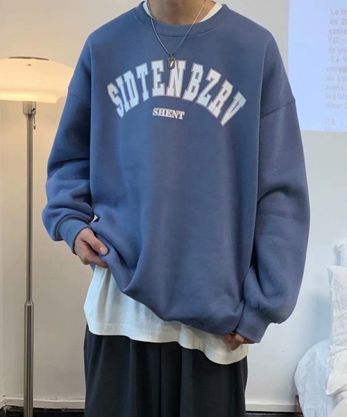 NOWLE(ノウル)の「【NOWLE】カレッジロゴ カラー スウェット(スウェット・メンズ・ブラック/グレー/ホワイト/ブルー・MEDIUM/LARGE/X-LARGE/XX-LARGE)」の4枚目の写真