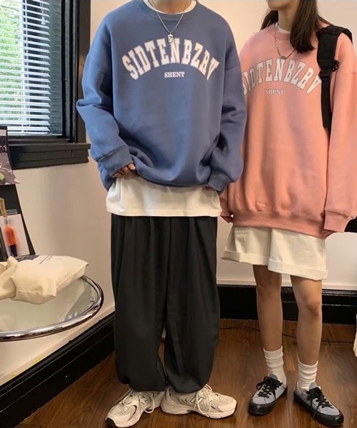 NOWLE(ノウル)の「【NOWLE】カレッジロゴ カラー スウェット(スウェット・メンズ・ブラック/グレー/ホワイト/ブルー・MEDIUM/LARGE/X-LARGE/XX-LARGE)」の12枚目の写真