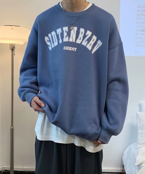 NOWLE(ノウル)の「【NOWLE】カレッジロゴ カラー スウェット(スウェット・メンズ・ブラック/グレー/ホワイト/ブルー・MEDIUM/LARGE/X-LARGE/XX-LARGE)」の20枚目の写真