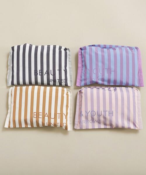 BEAUTY&YOUTH UNITED ARROWS(ビューティーアンドユースユナイテッドアローズ)の「BY ストライプポータブルバッグ ∴(トートバッグ・レディース・ライトピンク/ベージュ/ネイビー/ライトブルー・FREE)」の13枚目の写真