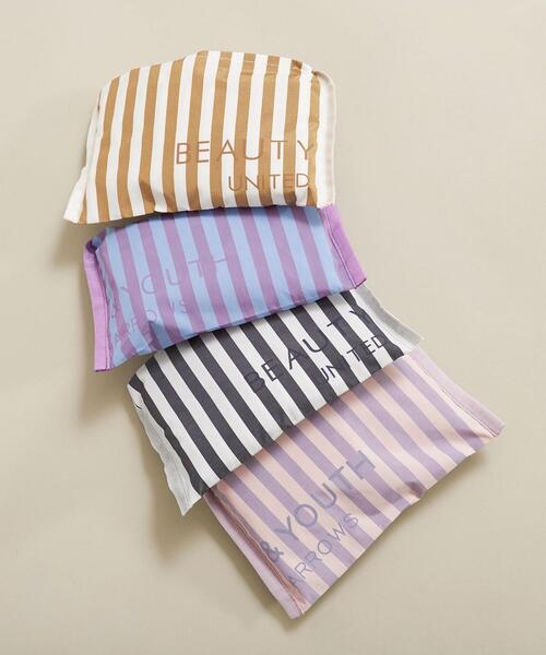 BEAUTY&YOUTH UNITED ARROWS（ビューティーアンドユースユナイテッドアローズ）の「BY ストライプポータブルバッグ ∴（トートバッグ・レディース・ベージュ/ライトブルー/ライトピンク/ネイビー・FREE）」の15枚目の写真