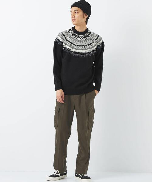 green label relaxing(グリーンレーベルリラクシング)の「TR フラノ カーゴ スラックス -ストレッチ-(カーゴパンツ・メンズ・ブラック/オリーブ・S/M/L/XL)」の20枚目の写真