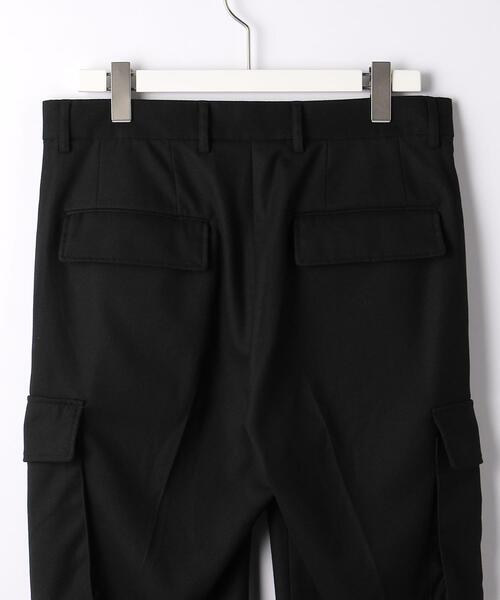 green label relaxing(グリーンレーベルリラクシング)の「TR フラノ カーゴ スラックス -ストレッチ-(カーゴパンツ・メンズ・ブラック/オリーブ・S/M/L/XL)」の9枚目の写真