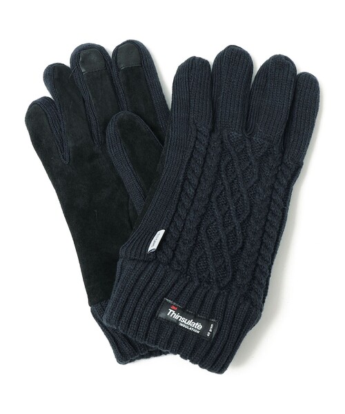 SHIPS any(シップス エニィ)の「SHIPS any: ケーブル ニット グローブ(手袋・メンズ・ブラウン/ブラック/ネイビー・ONE SIZE)」の3枚目の写真
