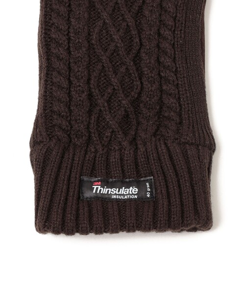 SHIPS any(シップス エニィ)の「SHIPS any: ケーブル ニット グローブ(手袋・メンズ・ブラウン/ブラック/ネイビー・ONE SIZE)」の6枚目の写真