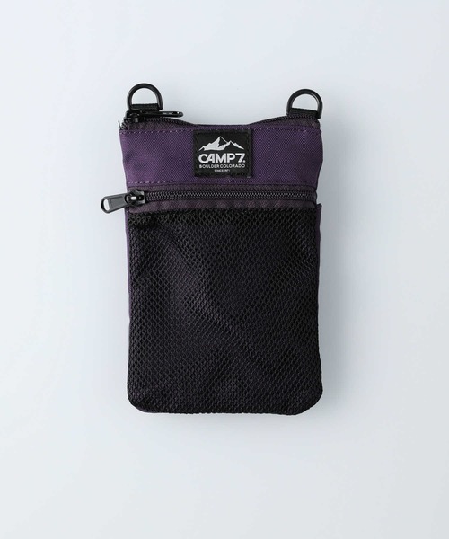 CAMP7（キャンプセブン）の「【CAMP7】メッシュミニバッグ（ショルダーバッグ・メンズ・カーキブラウン/パープル/ブルー/ネイビー/ベージュ/ブラック・フリー）」の6枚目の写真