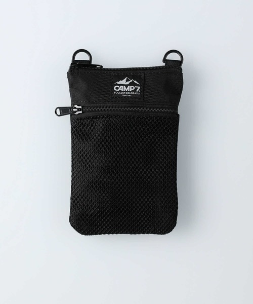 CAMP7（キャンプセブン）の「【CAMP7】メッシュミニバッグ（ショルダーバッグ・メンズ・カーキブラウン/パープル/ブルー/ネイビー/ベージュ/ブラック・フリー）」の2枚目の写真