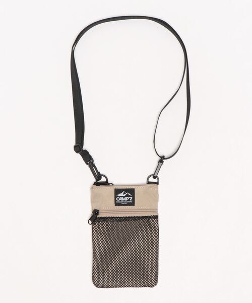 CAMP7（キャンプセブン）の「【CAMP7】メッシュミニバッグ（ショルダーバッグ・メンズ・カーキブラウン/パープル/ブルー/ネイビー/ベージュ/ブラック・フリー）」の19枚目の写真