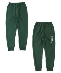 [テーパード]裏ベロア・裾ファスナーデザインパンツ