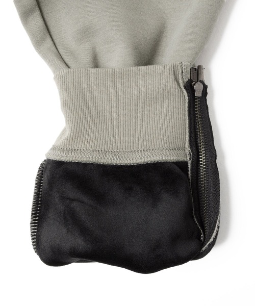 GLAZOS（グラソス）の「[テーパード]裏ベロア・裾ファスナーデザインパンツ（スウェットパンツ・キッズ・ブラック/ダークグリーン/グレー・130cm/140cm/150cm/160cm/170cm）」の19枚目の写真