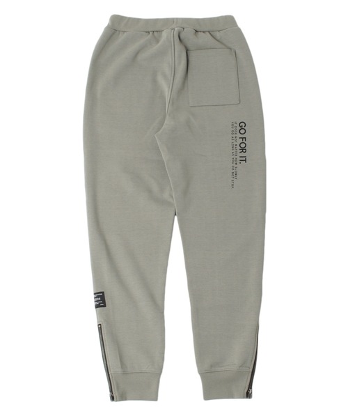 GLAZOS（グラソス）の「[テーパード]裏ベロア・裾ファスナーデザインパンツ（スウェットパンツ・キッズ・ブラック/ダークグリーン/グレー・130cm/140cm/150cm/160cm/170cm）」の6枚目の写真