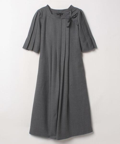 agnes b.（アニエスベー）の「UBA7 ROBE プリーツデザインワンピース  