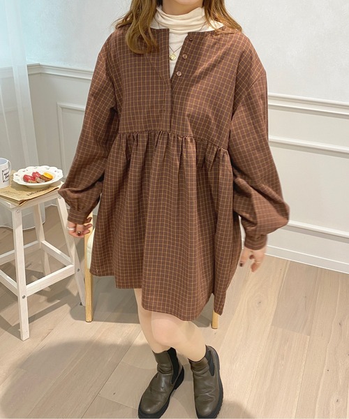 apres jour(アプレジュール)の「アソートチュニックワンピース【ZOZOTOWN限定アイテム】(ワンピース・レディース・ブラック系その他/ブラック/ブラウン系その他/オフホワイト・X-LARGE/フリー)」の5枚目の写真