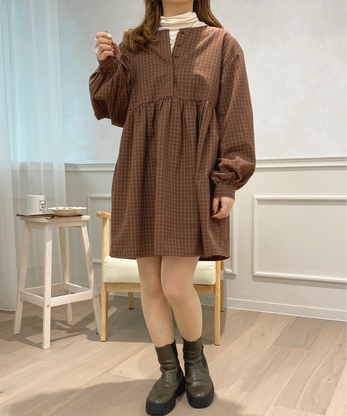 apres jour(アプレジュール)の「アソートチュニックワンピース【ZOZOTOWN限定アイテム】(ワンピース・レディース・ブラック系その他/ブラック/ブラウン系その他/オフホワイト・X-LARGE/フリー)」の9枚目の写真