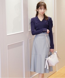 PROPORTION BODY DRESSING | リボン合皮ベルト付きマーメイドスカート / 1212120206(スカート)