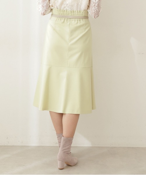 PROPORTION BODY DRESSING（プロポーションボディドレッシング）の「リボン合皮ベルト付きマーメイドスカート / 1212120206（スカート・レディース・ベージュ/ライトグリーン/イエロー系その他・SMALL/MEDIUM/X-SMALL）」の9枚目の写真