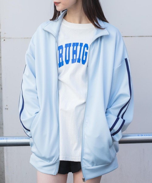 WEGO（ウィゴー）の「WEGO/ライントラックジャケット（その他アウター・レディース・サックスブルー/ブラック・FREE）」の11枚目の写真