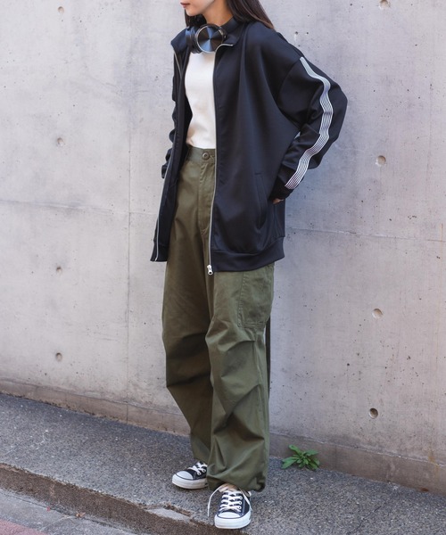 WEGO（ウィゴー）の「WEGO/ライントラックジャケット（その他アウター・レディース・サックスブルー/ブラック・FREE）」の7枚目の写真