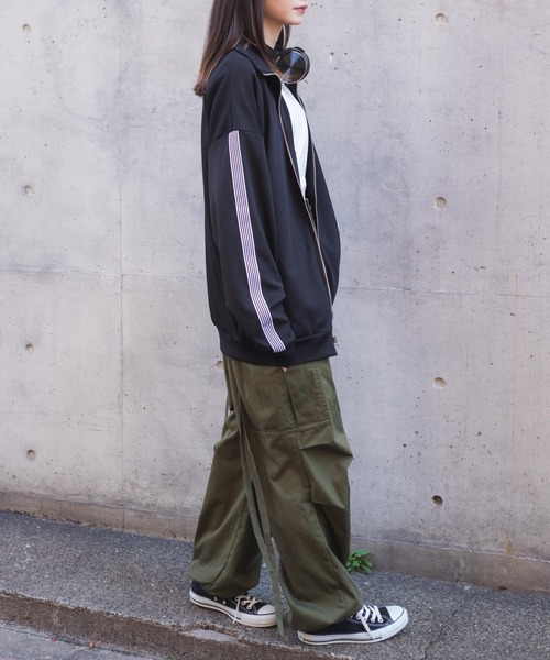 WEGO（ウィゴー）の「WEGO/ライントラックジャケット（その他アウター・レディース・サックスブルー/ブラック・FREE）」の15枚目の写真