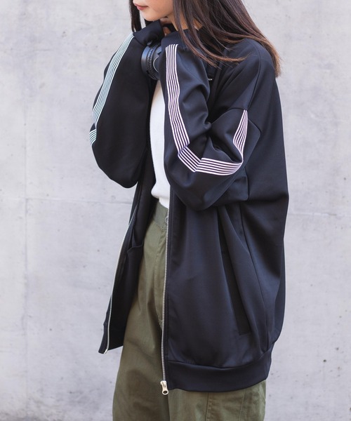 WEGO（ウィゴー）の「WEGO/ライントラックジャケット（その他アウター・レディース・サックスブルー/ブラック・FREE）」の3枚目の写真