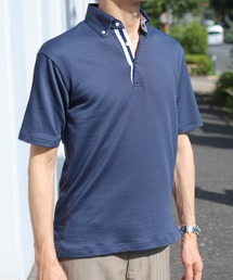 UNION STATION | チェック柄ジャガードボタンダウンポロシャツ(ポロシャツ)