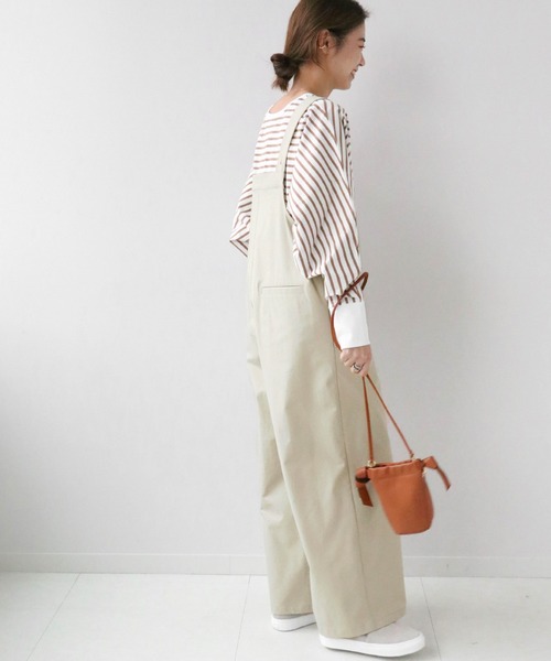 JOURNAL STANDARD relume（ジャーナルスタンダード　レリューム）の「スパンライクツイルサロペットパンツ◆（サロペット/オーバーオール・レディース・ブラック/ベージュ・FREE）」の13枚目の写真