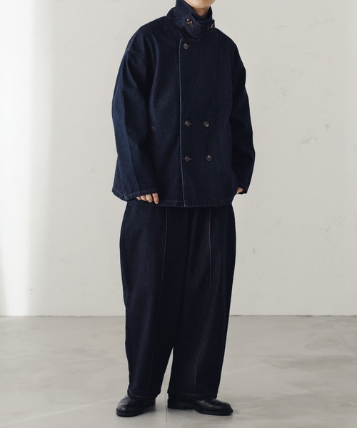 epnok（エプノック）の「デニムバギーワイドパンツ（デニムパンツ・メンズ・ブラック/ナチュラル/ダークインディゴブルー/グレー/サックスブルー・SMALL/MEDIUM/LARGE）」の15枚目の写真