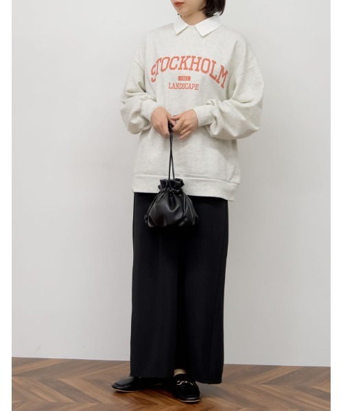 Re:EDIT（リエディ）の「[低身長サイズ有][洗濯機で洗える]リブポンチバックベンツロングタイトスカート（スカート・レディース・ピンク/ベージュ/ブルーグリーン/ブラック/ブルー/ライトブルー/ケリー/グレー・LARGE/MEDIUM/SHORT）」の14枚目の写真