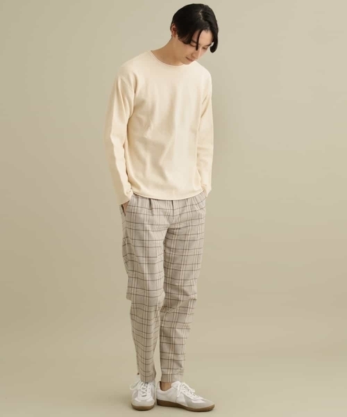 a.v.v（アーヴェヴェ）の「【洗濯機で洗える】メランジクルーネックニット（ニット/セーター・メンズ・クリーム/ライトグレー/グリーン・48/46/44/50）」の10枚目の写真