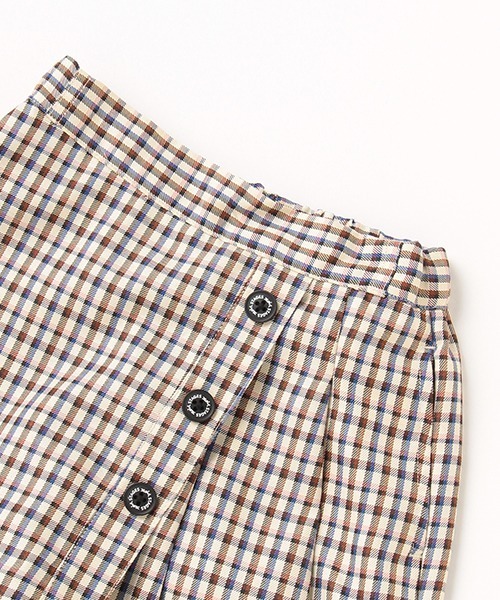 X-girl Stages(エックスガールステージス)の「カラフルギンガムチェックスカパン(スラックス・キッズ・クリーム/ベージュ・100cm/110cm/120cm/130cm/140cm/90cm)」の7枚目の写真