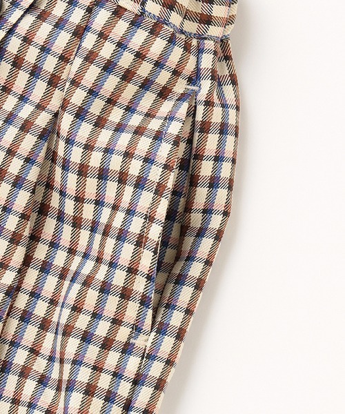 X-girl Stages(エックスガールステージス)の「カラフルギンガムチェックスカパン(スラックス・キッズ・クリーム/ベージュ・100cm/110cm/120cm/130cm/140cm/90cm)」の6枚目の写真