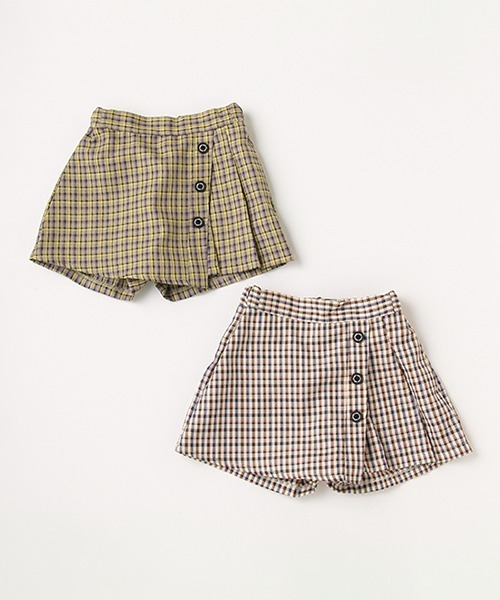 X-girl Stages(エックスガールステージス)の「カラフルギンガムチェックスカパン(スラックス・キッズ・クリーム/ベージュ・100cm/110cm/120cm/130cm/140cm/90cm)」の8枚目の写真