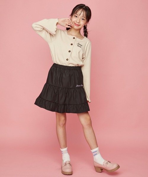 JENNI love（ジェニィラブ）の「シンプルロゴティアードスカパン（その他パンツ・キッズ・ミント/ベージュ/ブラック・160cm/130cm/150cm/140cm）」の8枚目の写真