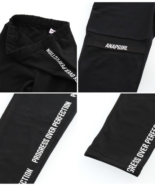 ANAP GｉRL（アナップガール）の「切替デザインレギンス（レギンス/スパッツ・キッズ・ブラック・S/M/XS）」の12枚目の写真
