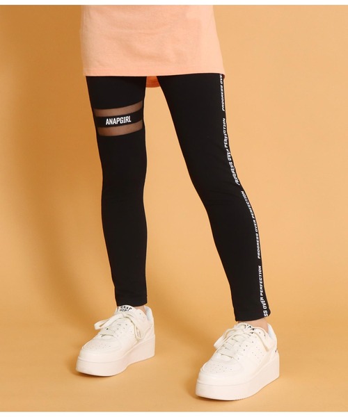 ANAP GｉRL（アナップガール）の「切替デザインレギンス（レギンス/スパッツ・キッズ・ブラック・S/M/XS）」の13枚目の写真