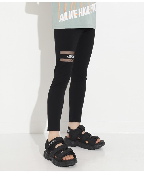 ANAP GｉRL（アナップガール）の「切替デザインレギンス（レギンス/スパッツ・キッズ・ブラック・S/M/XS）」の17枚目の写真