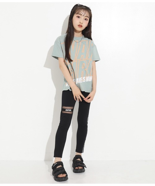 ANAP GｉRL（アナップガール）の「切替デザインレギンス（レギンス/スパッツ・キッズ・ブラック・S/M/XS）」の16枚目の写真