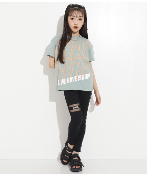 ANAP GｉRL（アナップガール）の「切替デザインレギンス（レギンス/スパッツ・キッズ・ブラック・S/M/XS）」の15枚目の写真