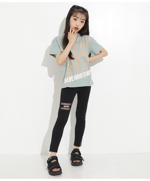 ANAP GｉRL（アナップガール）の「切替デザインレギンス（レギンス/スパッツ・キッズ・ブラック・S/M/XS）」の14枚目の写真