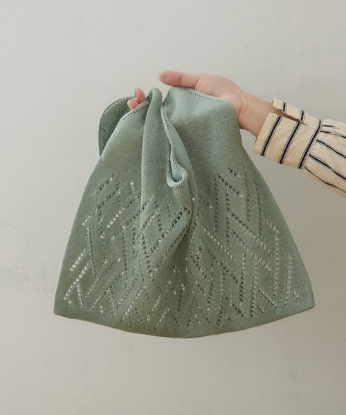 BIRTHDAY BAR（バースデイバー）の「【ThinKniT】marche bag マルシェバッグ（ハンドバッグ・レディース・オフホワイト/イエロー/グリーン/イエロー系その他/ブラック系その他/ブラック/グリーン系その他・フリー）」の8枚目の写真