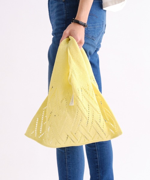 BIRTHDAY BAR（バースデイバー）の「【ThinKniT】marche bag マルシェバッグ（ハンドバッグ・レディース・オフホワイト/イエロー/グリーン/イエロー系その他/ブラック系その他/ブラック/グリーン系その他・フリー）」の21枚目の写真
