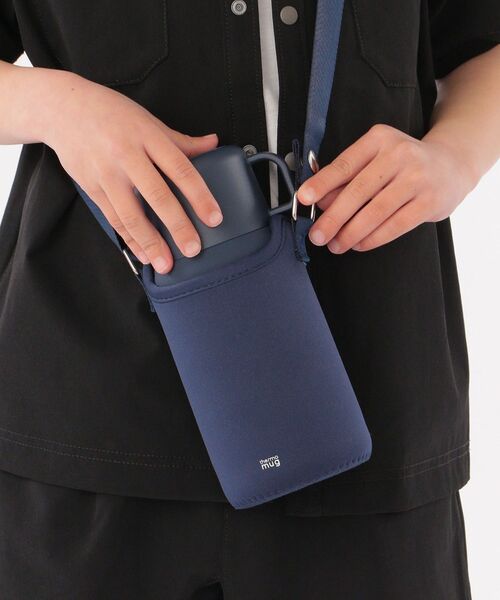 thermo mug（サーモ マグ）の「thermo mug:Trip Bottle（水筒・キッズ・ラベンダー/ネイビー・ONE SIZE）」の2枚目の写真