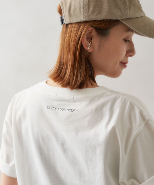 JOURNAL STANDARD（ジャーナルスタンダード）の「yOUコラボPHOTO Tシャツ（Tシャツ/カットソー・レディース・ホワイト/ホワイト系その他2/ホワイト系その他・FREE）」の4枚目の写真